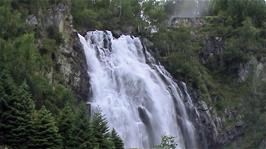 The Espeland Waterfall, 29.1 miles into the ride